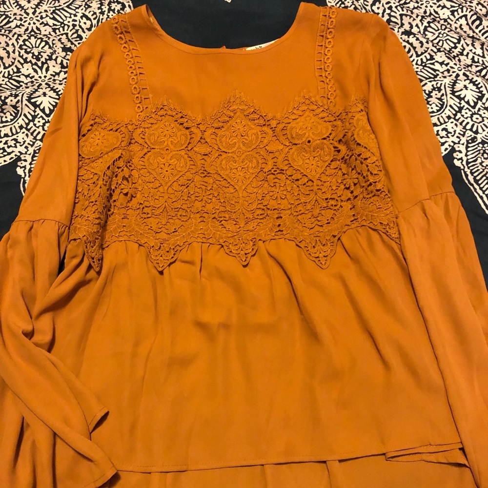 Mustard yellow shirt